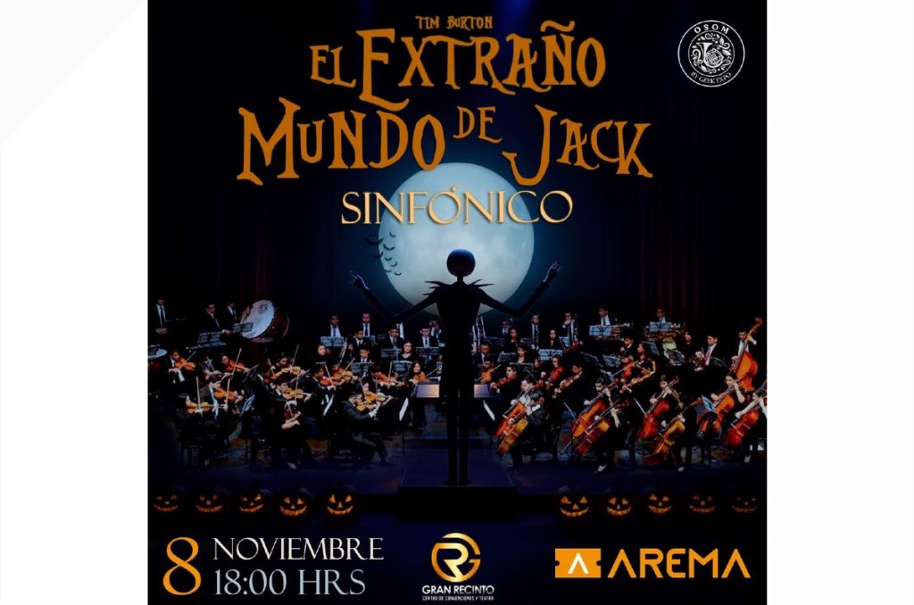 Tim Burton El Extraño Mundo de Jack concierto sinfónico Halloween CDMX Edomex