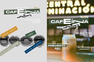 CAFEÍNA: la Coffee Party de Verdecito Café con DJ en vivo y preventa 2×1