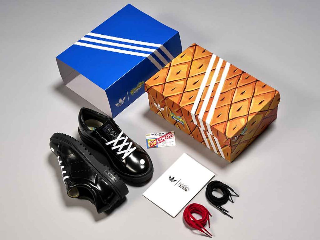 Adidas rinde homenaje al personaje más querido de Fondo de Bikini y a su mejor amigo con ediciones de lujo del Stan Smith y Superstar II.