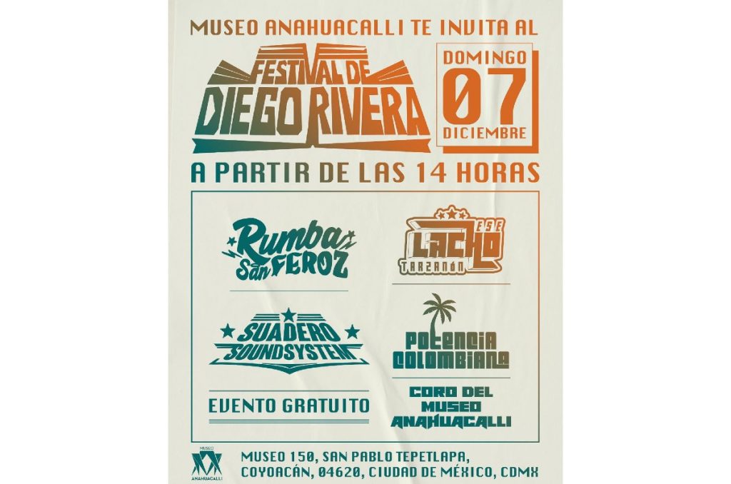 Diego Rivera festival Museo Anahuacalli CDMX shows de sonideros gratis