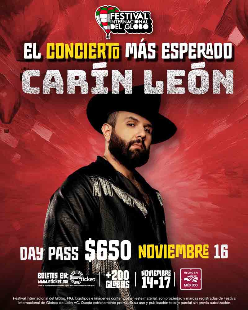 Más de 200 globos aerostáticos de 25 países volarán sobre León... así como conciertos con Martin Garrix, Carín León y Gloria Trevi.