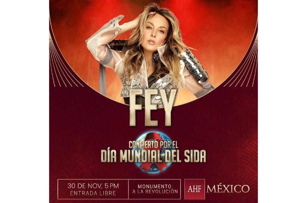 Fey concierto gratis CDMX Monumento a la Revolución Día Mundial del Sida
