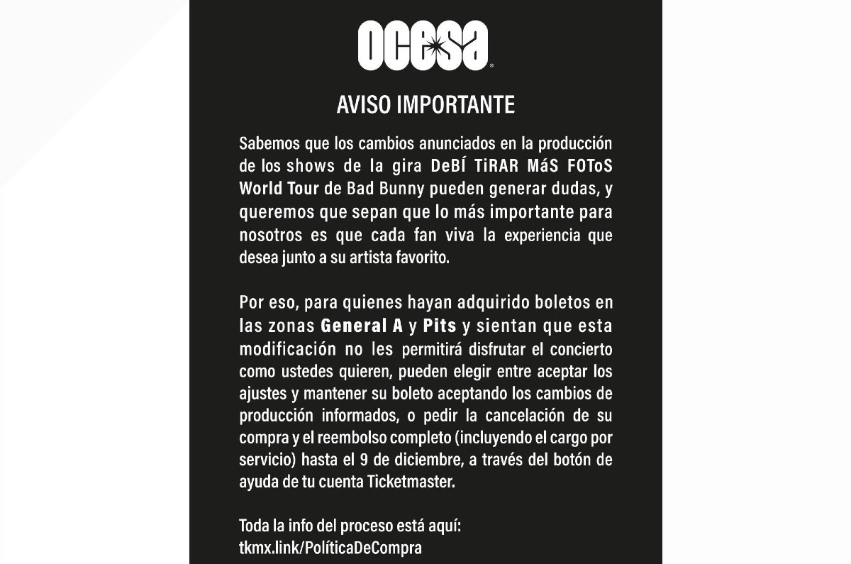 bad-bunny-cdmx-reembolso-ticketmaster-de-boletos-conciertos-estadio-gnp-seguros