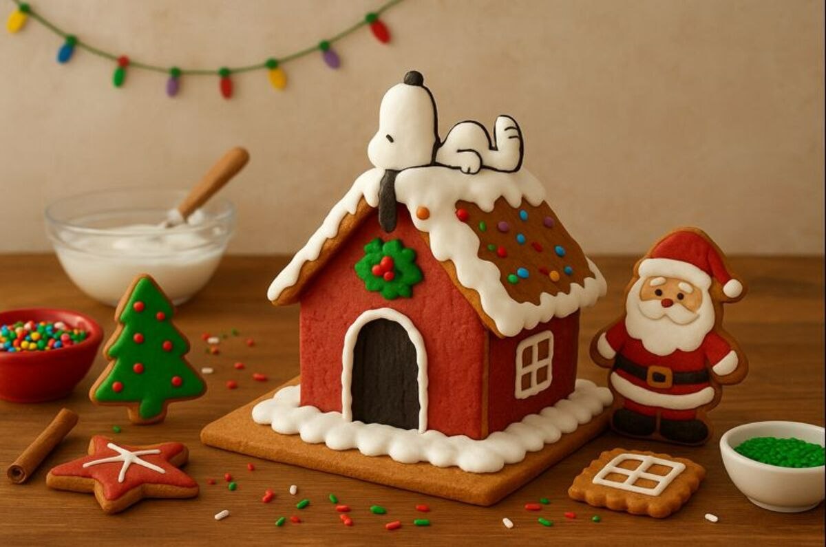 Arma tu casita de galleta versión Snoopy en este taller navideño de CDMX