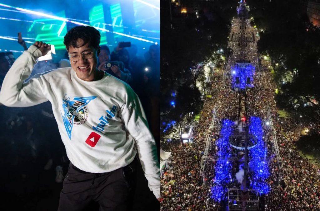 Concierto año nuevo gran fiesta de música electrónica Reforma CDMX 2025