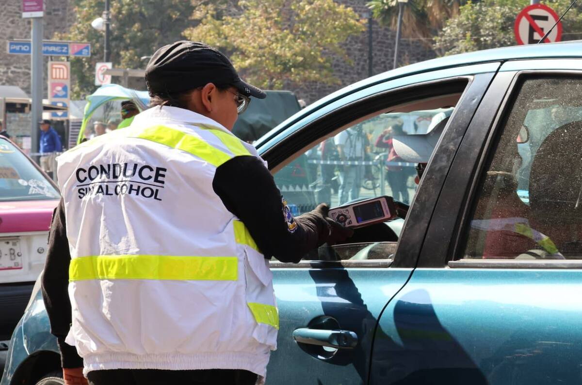 ¡Alcoholímetros las 24 horas en CDMX! Inicia el programa Conduce Sin Alcohol