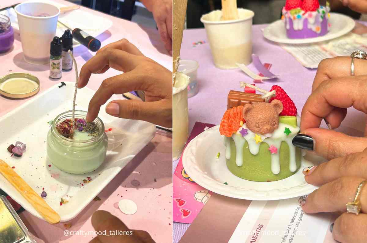 Haz tu propia velita y wax cake navideño en los talleres de Crafty Mood