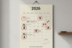 Estos son los días de descanso oficial 2026 en México