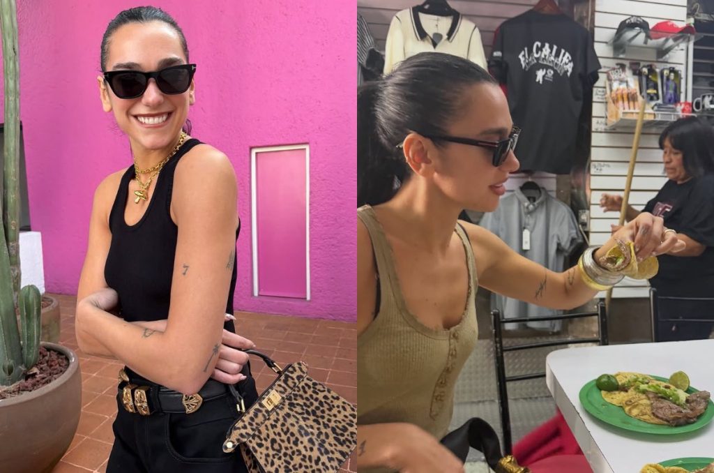Dua Lipa y los lugares que visitó en CDMX: ¡Tacos, fiesta y ropa!