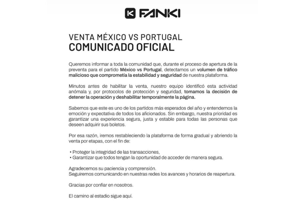 Fanki se cae boletera México vs Portugal venta de boletos por fase