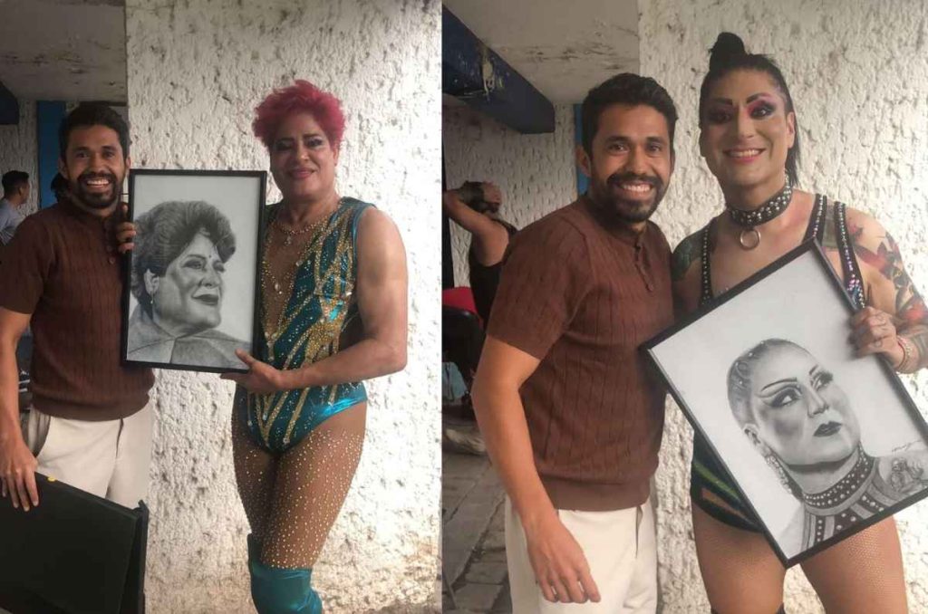 Ricardo Chabolla, el artista que dibuja la lucha libre mexicana