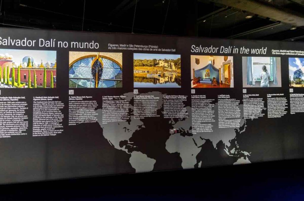 Muro informativo en "Desafío Dalí"