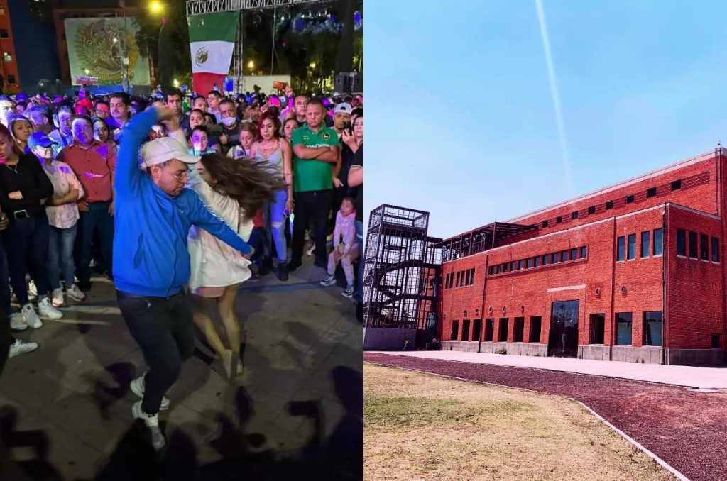 Posada navideña baile sonideros gratis CDMX en Parque Bicentenario