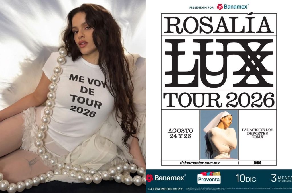 Rosalía regresa a México concierto Palacio de los Deportes boletos y precios