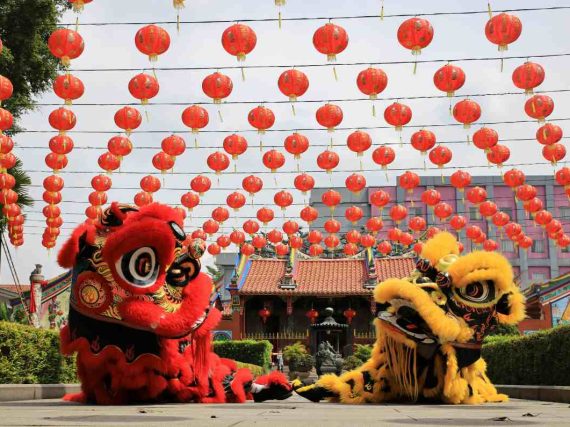 Desfile de dragones y festejos del Año Nuevo Chino en el Centro Histórico