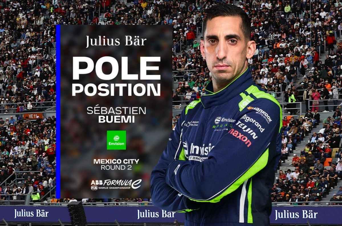 Sébastien Buemi obtiene la pole del México City E-Prix 2026