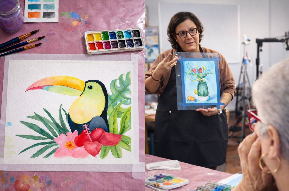 Checa este taller de acuarela en la CDMX ¡Para todas las edades!