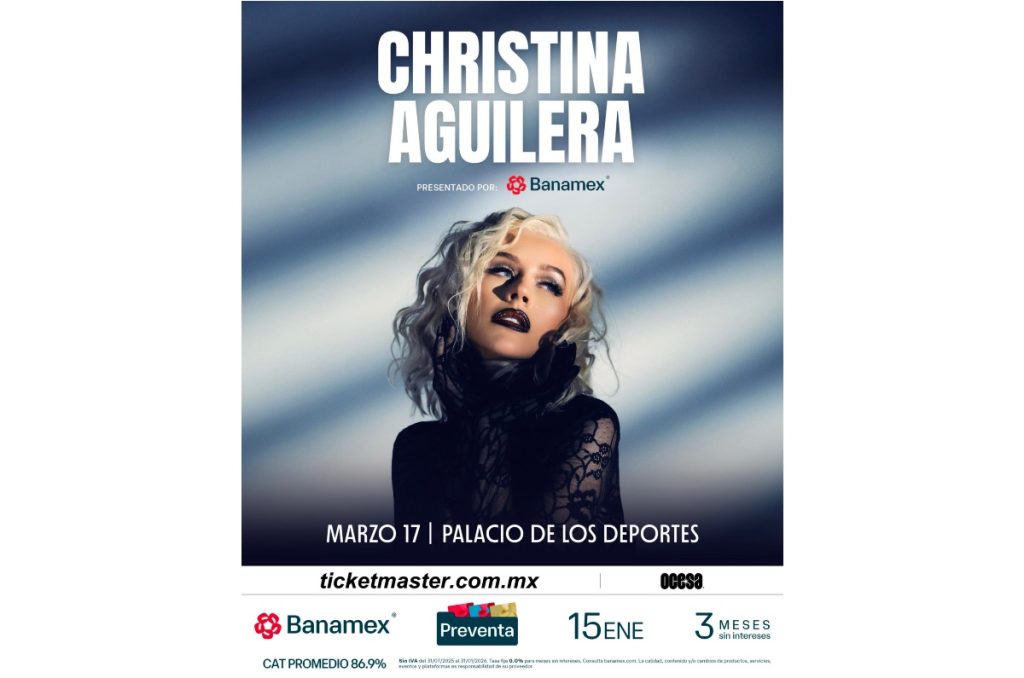 Christina Aguilera México 2026 concierto Palacio de los Deportes boletos en CDMX