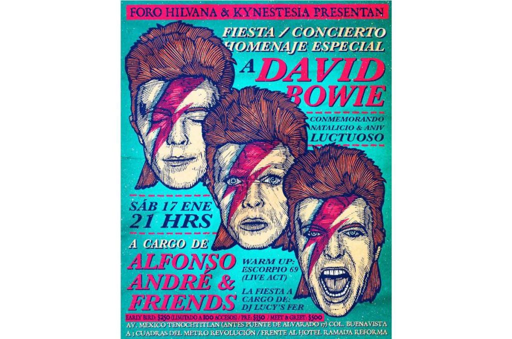 David Bowie tributo en CDMX concierto Alfonso André Caifanes