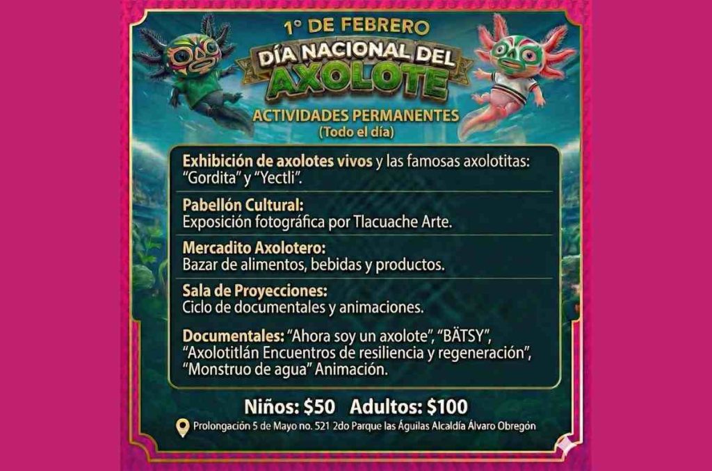 La 6ª edición del Día Nacional del Axolote se celebra con fiesta en Axolotitlán 2