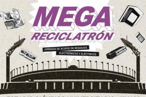 Mega Reciclatrón llega al Estadio Olímpico Universitario para acopio de residuos electrónicos