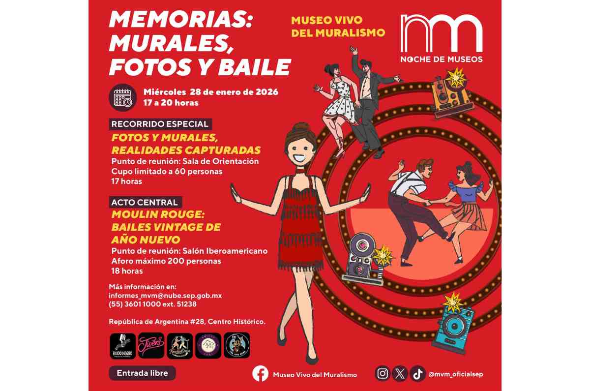 Memorias, murales, fotos y bailes en el Museo Vivo del Muralismo