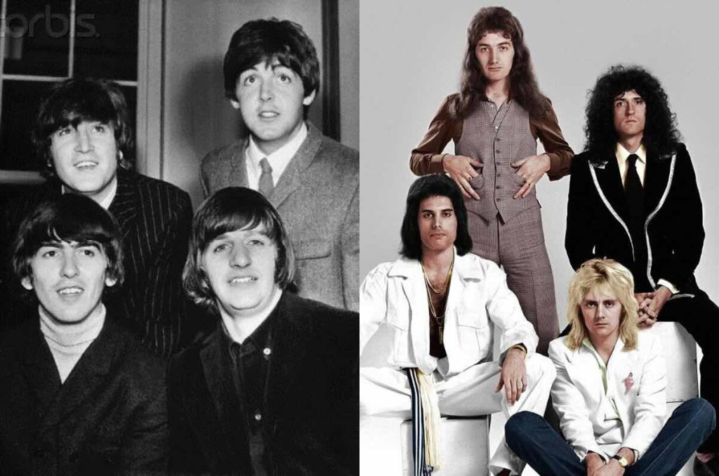 The Beatles y Queen