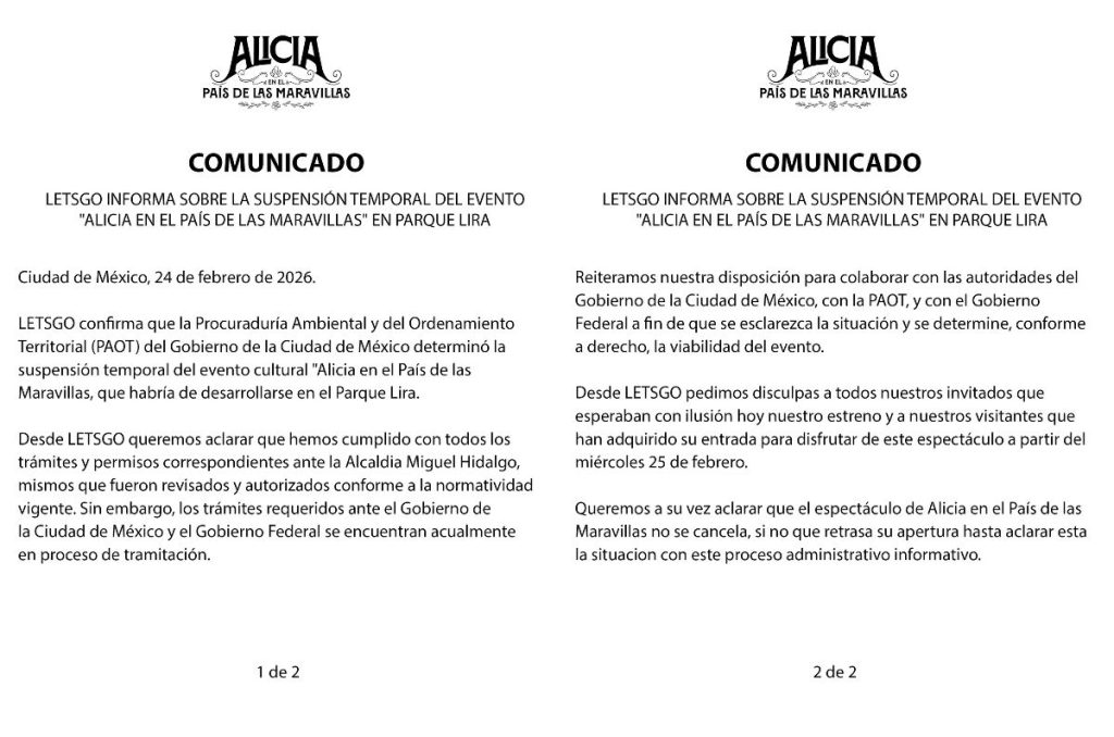 Alicia en el País de las Maravillas Parque Lira experiencia suspendida Miguel Hidalgo en CDMX