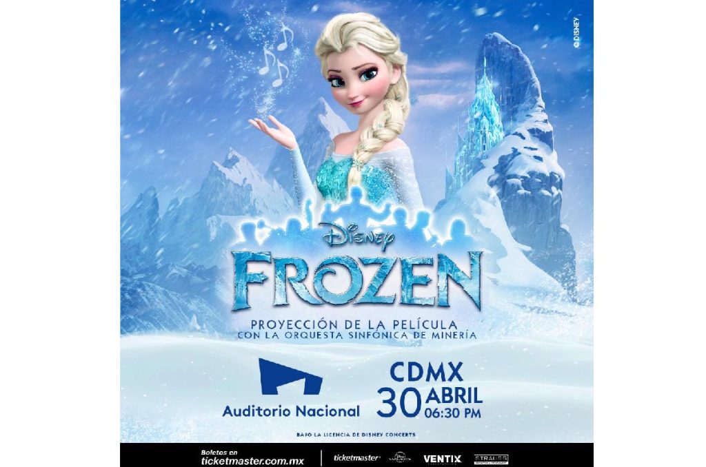 Frozen película Disney concierto sinfónico Auditorio Nacional Día del Niño CDMX precios de boletos