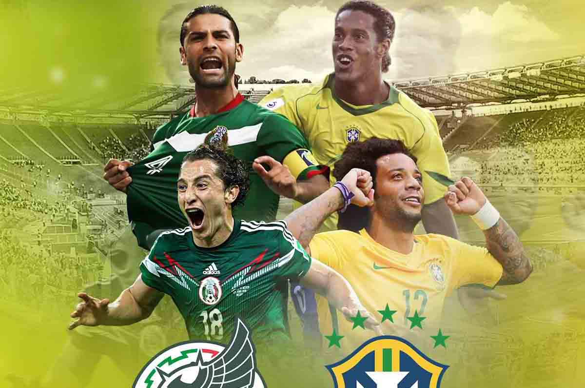 México y Brasil juegan Partido de Leyendas en el Estadio Banorte