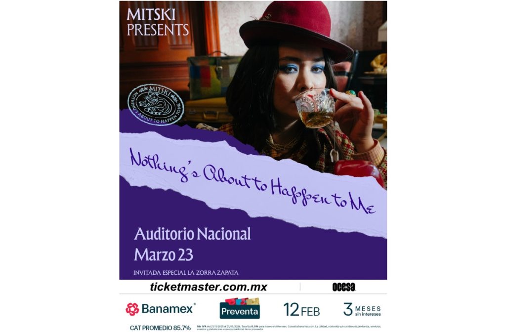 Mitski Auditorio Nacional concierto Nothing's About to Happen to Me CDMX preventa y boletos