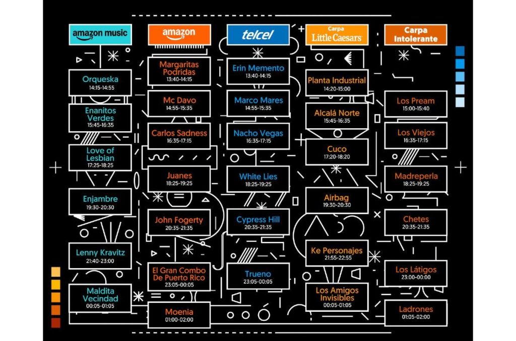 Vive Latino 2026 horarios sábado