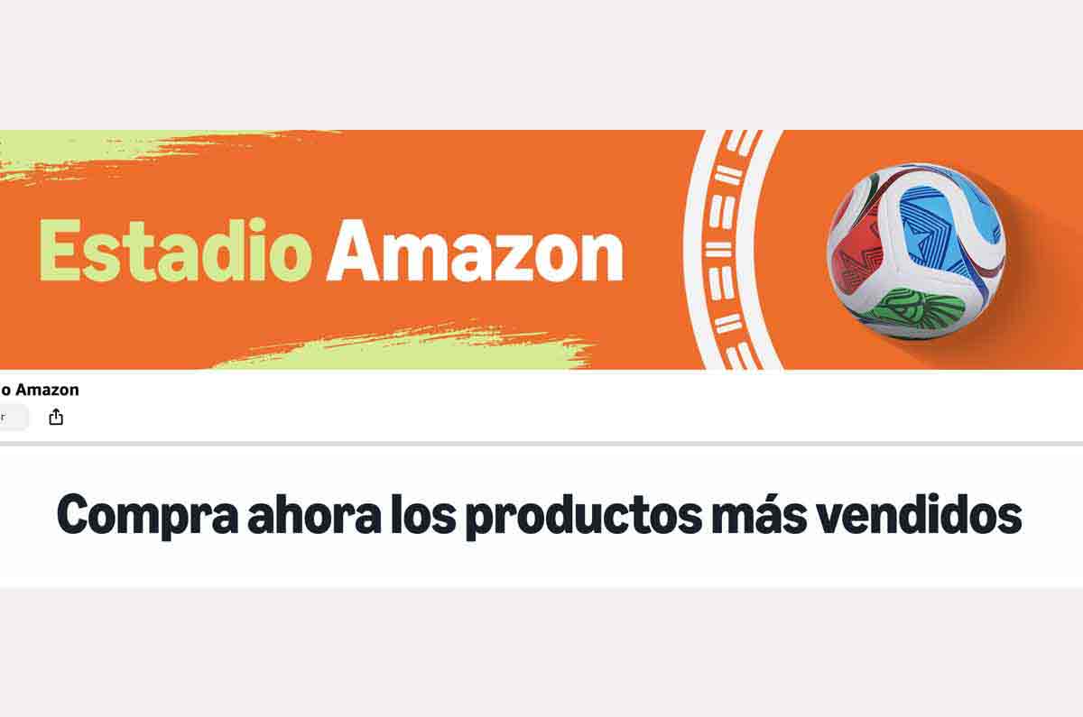 Estadio Amazon con playeras oficiales y artículos de futbol para el Mundial