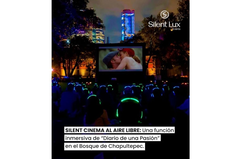 Bosque de Chapultepec proyección nocturna al aire libre Diario de una Pasión película