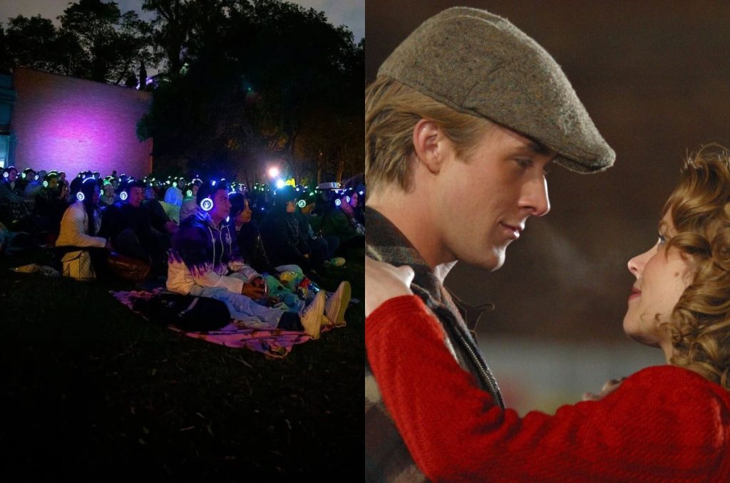 Bosque de Chapultepec proyección nocturna al aire libre Diario de una Pasión película