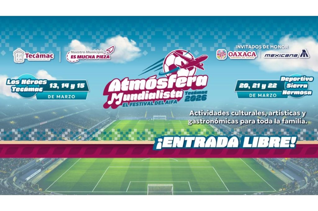 Festival Atmósfera 2026 Mundialista Tecámac conciertos gratuitos Christian Nodal Siddhartha y El Bogueto