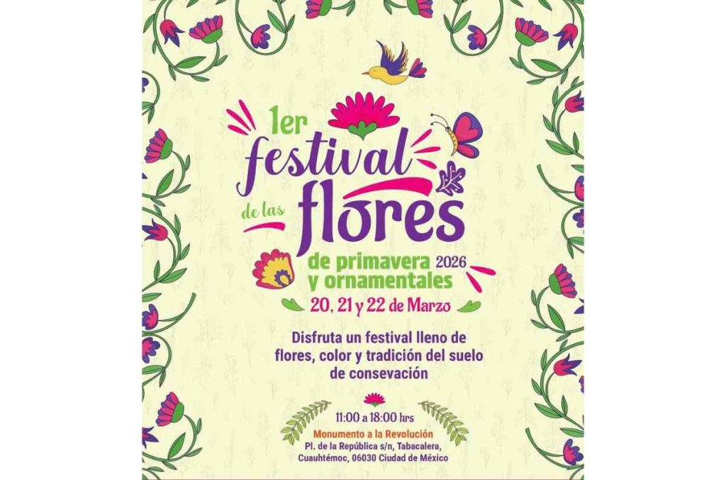 Festival de las Flores 2026 llenará de color el Monumento a la Revolución