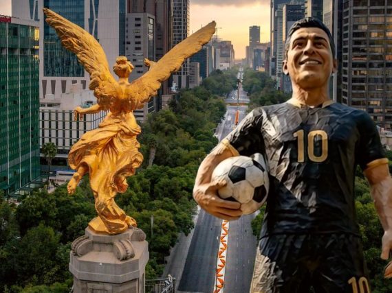 ¡Tómate la foto! Reforma tendrá figuras gigantes de futbolistas por Mundial 2026