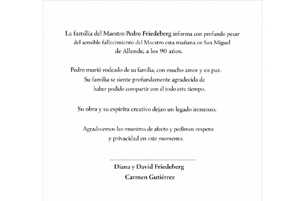 Pedro Friedeberg muere artista surrealista de México a los 90 años