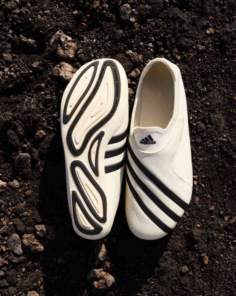 Descubre el nuevo modelo de tenis de adidas y Pharrell Williams. Llegarán en dos colores de piel blanca el 11 de abril de 2026