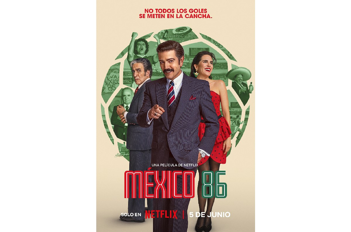 Arte Oficial de México 86 pelicula próxima a estrenar. Imagen: Netflix