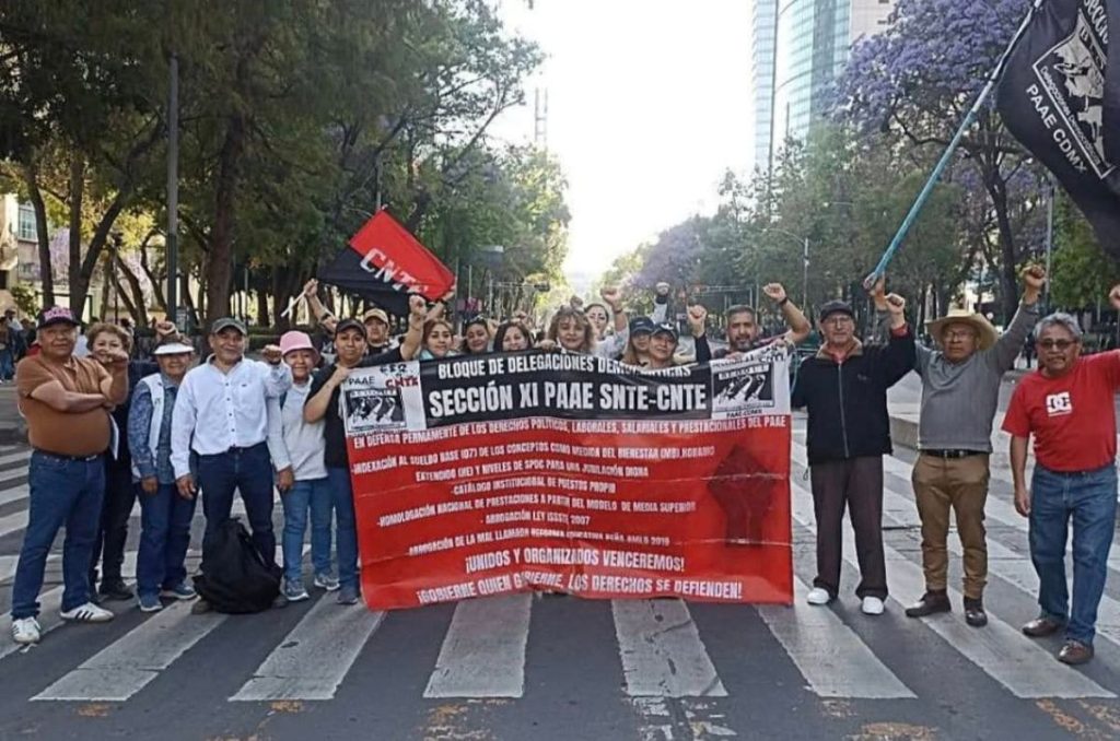 CNTE confirma mega marcha para el 1 de mayo