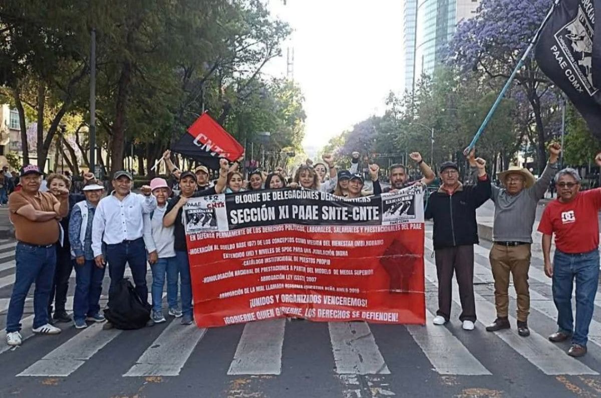 CNTE confirma mega marcha para el 1 de mayo: Estas serán las vialidades afectadas