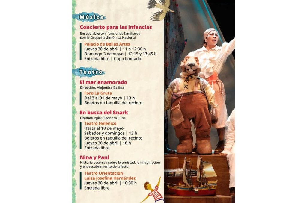 Cartelera del Día del Niño 2026: talleres, teatro y eventos en CDMX 2