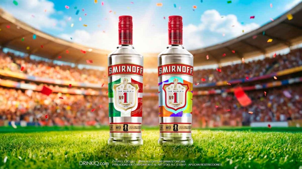 Diageo presenta seis diseños exclusivos de Don Julio, Johnnie Walker y Smirnoff para celebrar el torneo de la FIFA en México este 2026.