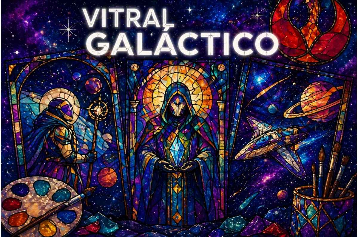 Pinta tu personaje favorito de Star Wars ¡estilo vitral! en The Galaxy Café