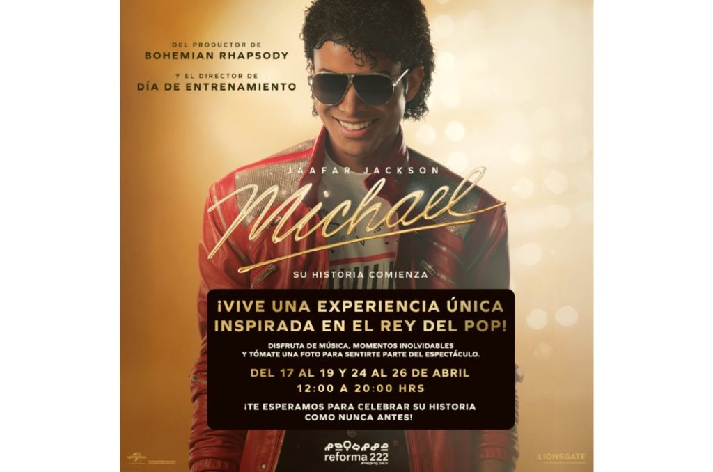 Michael Jackson película estreno experiencia Reforma 222 CDMX entrada gratuita horarios