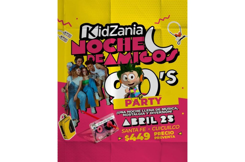 Fiesta 90’s en CDMX: Noche de Amigos llega a Santa Fe y Cuicuilco
