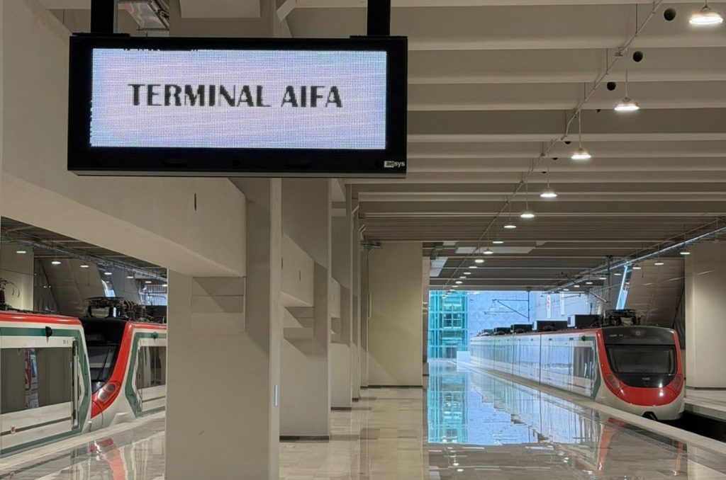 El nuevo tren conectará con el AIFA y seguirá hasta Buenavista en CDMX