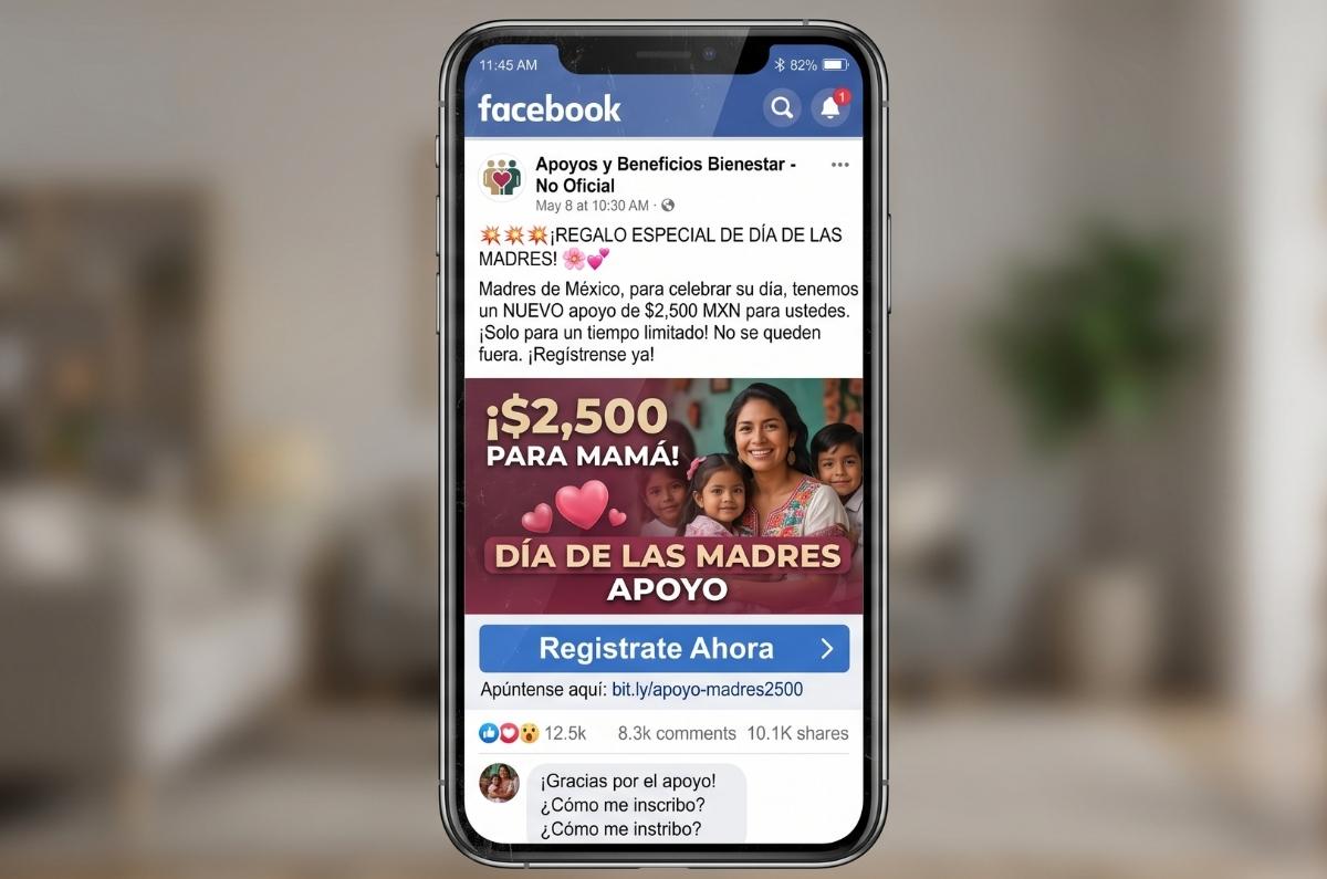 !Ten cuidado! Secretaría de Bienestar alerta por apoyos falsos del Bienestar por el Día de las Madre